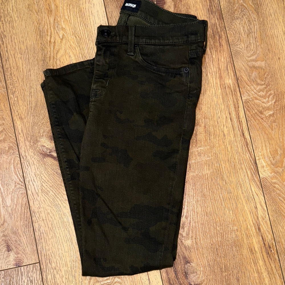 Hudson Women's Camo Fatigue Skinny Jeans